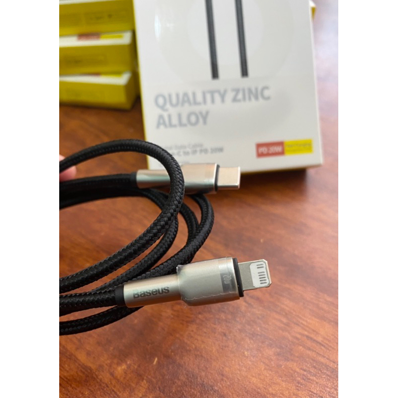 Cáp sạc C-L Baseus chính hãng,đầu đúc hợp kim kẽm, sạc nhanh, truyền dữ liệu 480Mbps