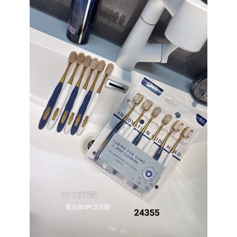 Sét 6 chiếc bàn chải chuẩn bản - NỘI ĐỊA TRUNG