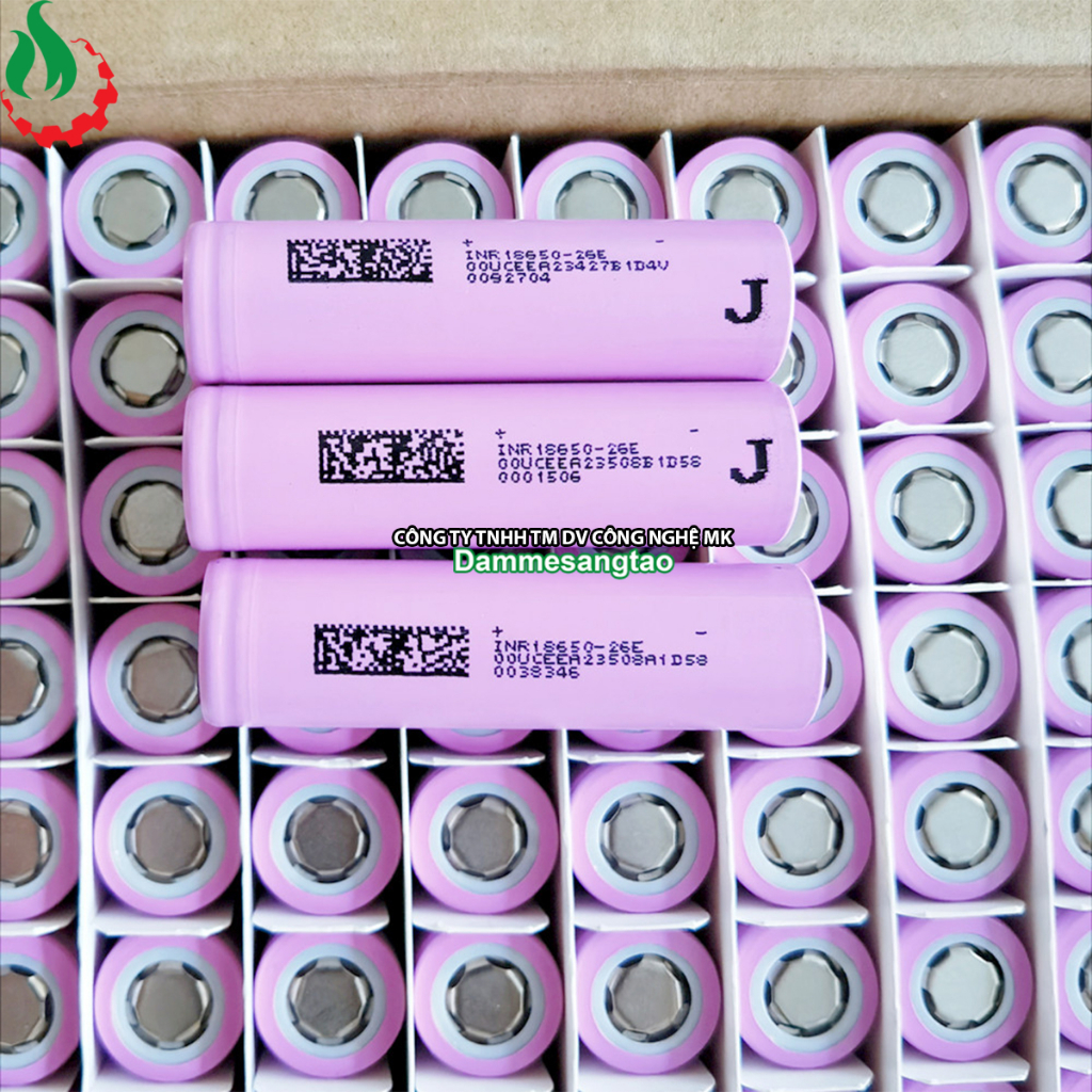 Cell pin 18650 DMEGC Li-ion 3.7V 2600mah 5C - Xả 13A