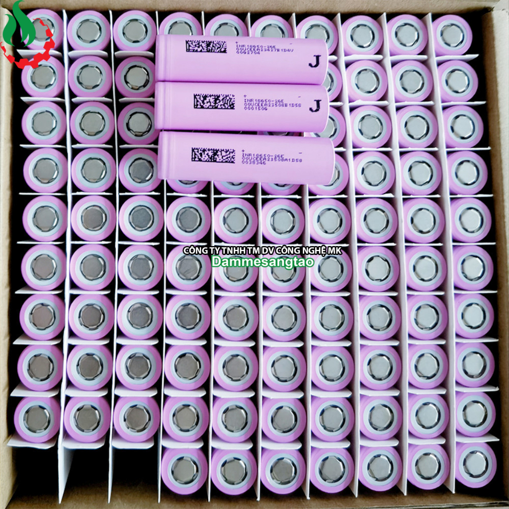 Cell pin 18650 DMEGC Li-ion 3.7V 2600mah 5C - Xả 13A