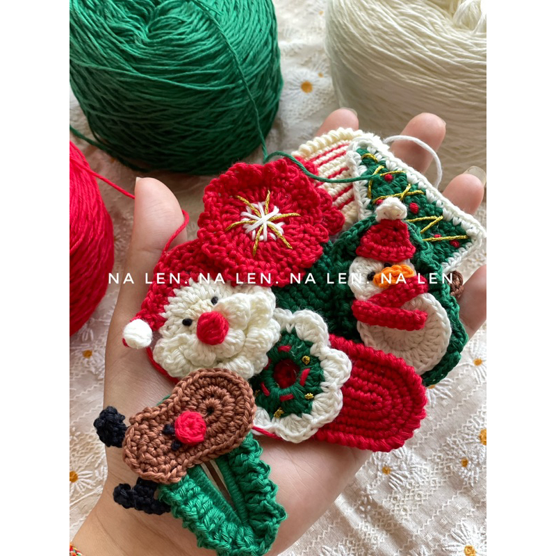 KẸP TÓC GIÁNG SINH handmade by Na Len dễ thương cho nữ