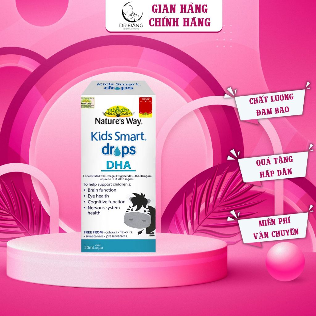 Bổ sung Omega dạng nhỏ giọt DHA Nature's way drops lọ 20ml cho bé từ 4W+