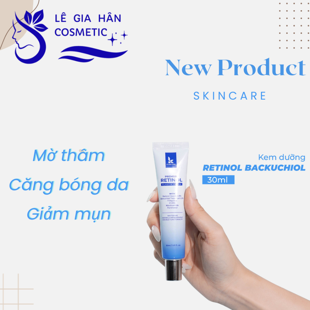 Kem Dưỡng Tế Bào Gốc Trẻ Hoá PDRN Retinol K LADY CARE, Mờ thâm nám, làm căng bóng da 30ml-Lê Gia Hân Cosmetic