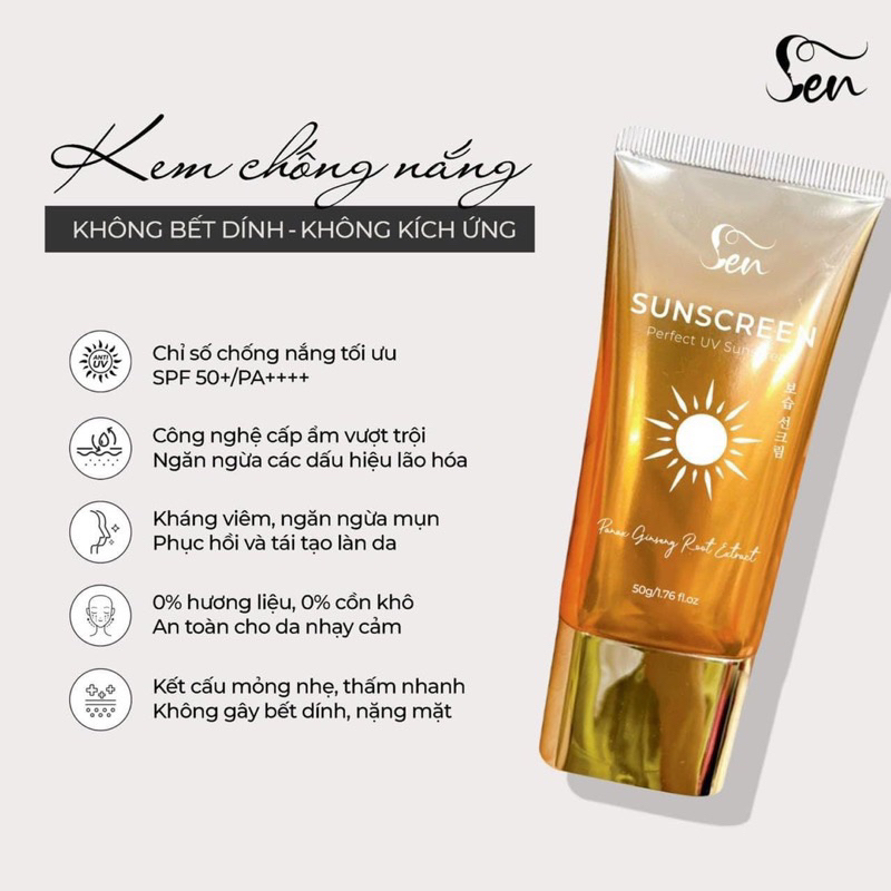 KEM CHỐNG NẮNG SEN CĂNG BÓNG