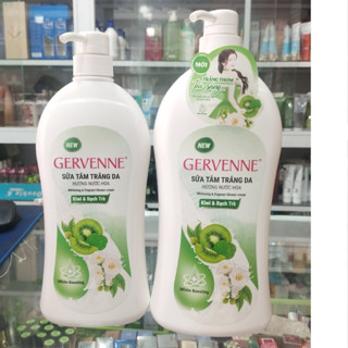  Sữa tắm trắng da Gervenne hương nước hoa KIWI VÀ BẠCH TRÀ 900g - 1200g 