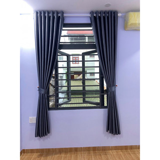 Rèm cửa màu xám đậm chống nắng cực tốt, sang trọng, nhiều kích cỡ.