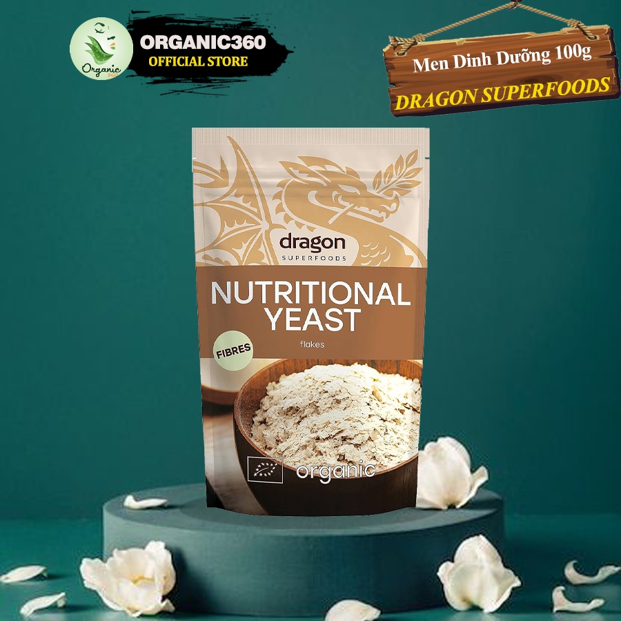 Men Dinh Dưỡng Hữu Cơ DRAGON SUPERFOODS Organic Nutritional Yeast 100g