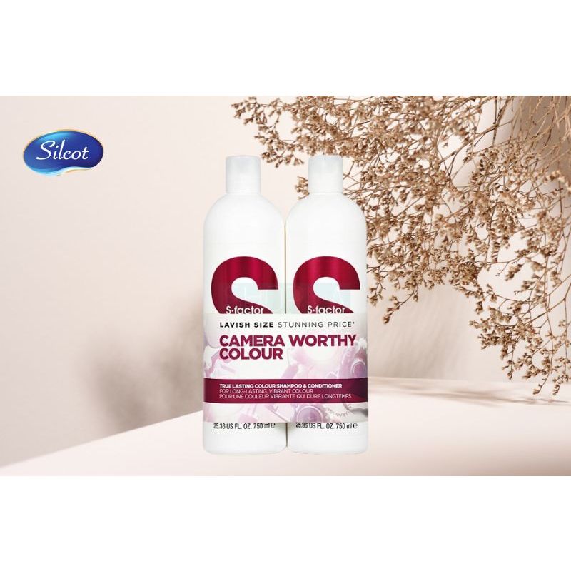 Dầu gội xả tigi trắng S Factor phục hồi tóc hư tổn 750ml , cặp dầu gội xả tigi trắng S Factor- Monshop2022