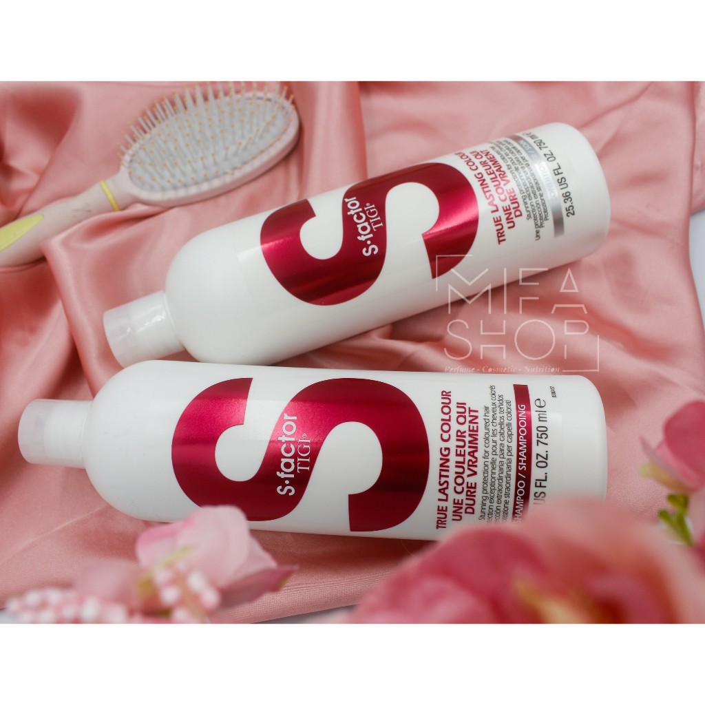 Dầu gội xả tigi trắng S Factor phục hồi tóc hư tổn 750ml , cặp dầu gội xả tigi trắng S Factor- Monshop2022