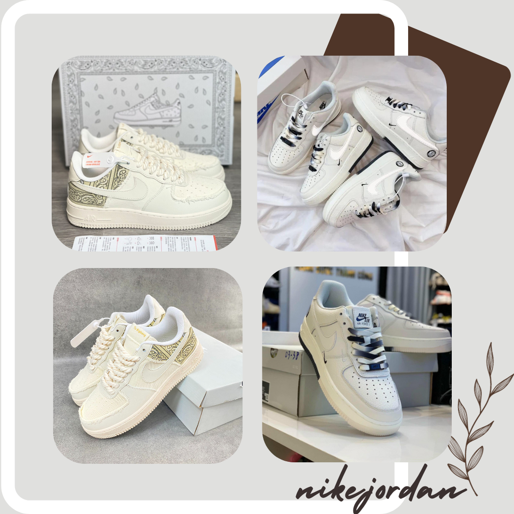 Giày Nike_AF1 Nam Nữ, Giày Air Force 1 Dây Thừng + Âm Dương Hàng Đẹp Full Box Bill