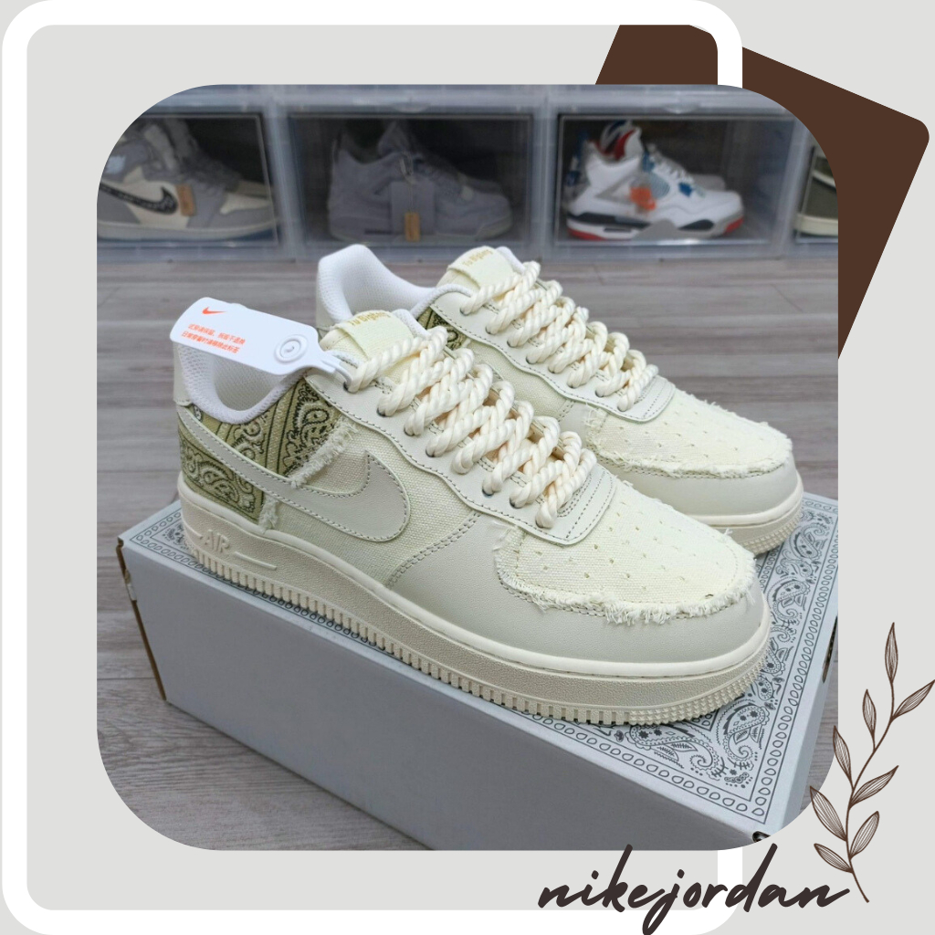 Giày Nike_AF1 Nam Nữ, Giày Air Force 1 Dây Thừng + Âm Dương Hàng Đẹp Full Box Bill