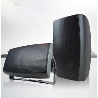 Combo 2 cái loa treo tường coffee 30W, 1 amply và dây loa