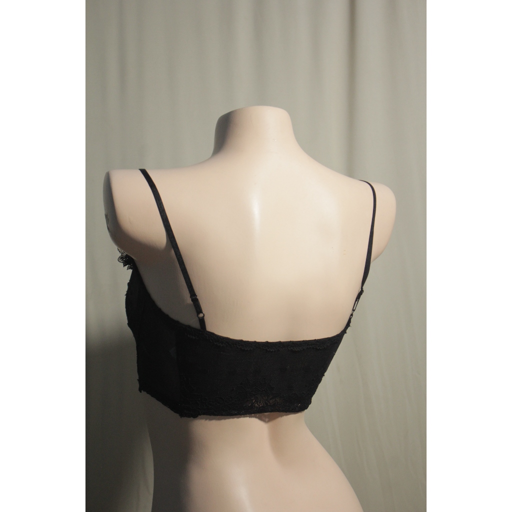 Áo Bra 2 dây ren lưới xuyên thấu gợi cảm không gọng mút thoả mái