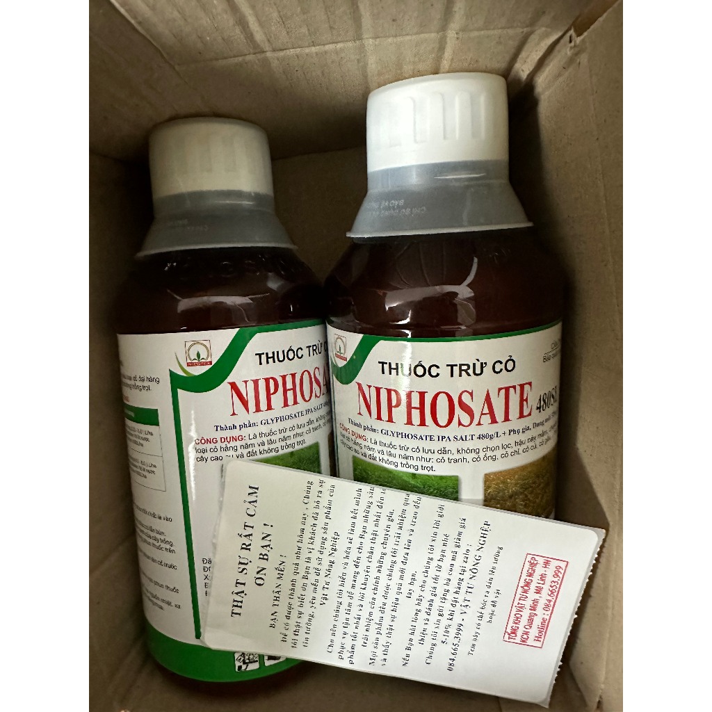 Thuốc Trừ Cỏ NIPHOSATE Thuốc Trừ Cỏ Lưu Dẫn Tận Gốc Hiệu Quả Dài Lâu