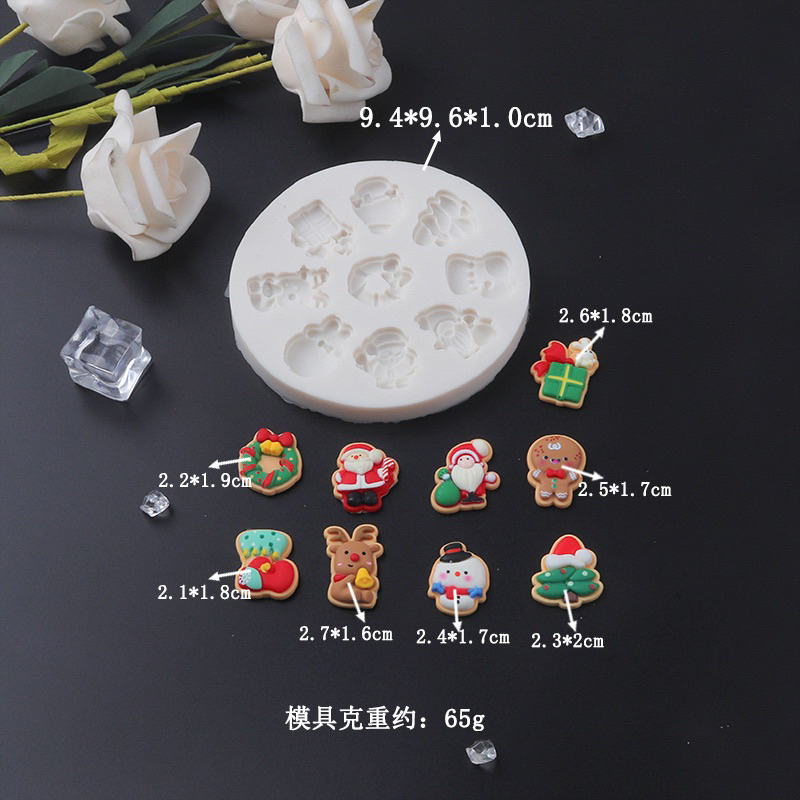 KHUÔN SILICON TẠO HÌNH CHỦ ĐỀ NOEL, GIÁNG SINH ,ÔNG GIÀ NOEL