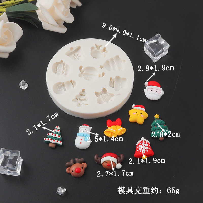 KHUÔN SILICON TẠO HÌNH CHỦ ĐỀ NOEL, GIÁNG SINH ,ÔNG GIÀ NOEL