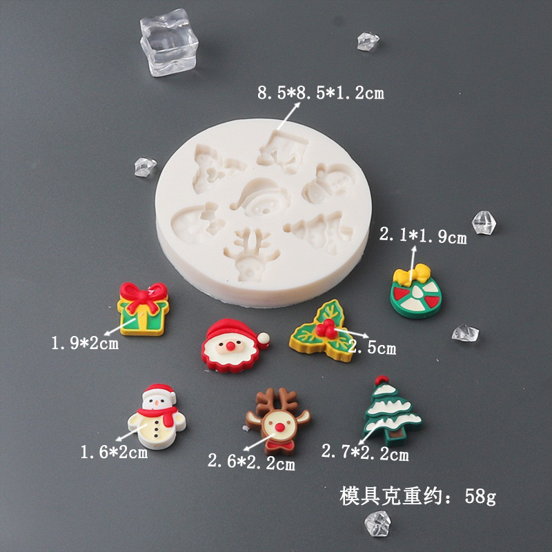 KHUÔN SILICON TẠO HÌNH CHỦ ĐỀ NOEL, GIÁNG SINH ,ÔNG GIÀ NOEL