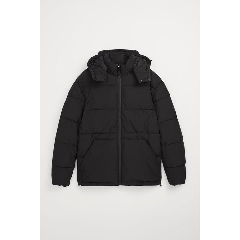 Áo Phao Nam Chần Bông Chống Nước Đen ZR