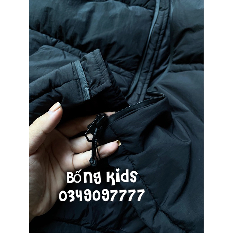 Áo Phao Nam Chần Bông Chống Nước Đen ZR