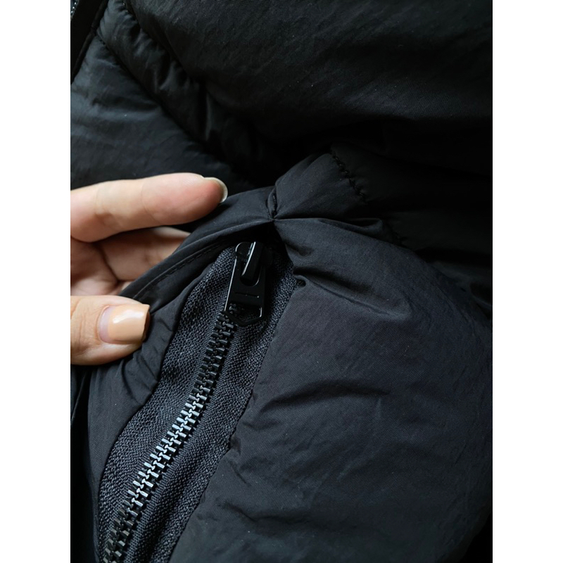 Áo Phao Nam Chần Bông Chống Nước Đen ZR