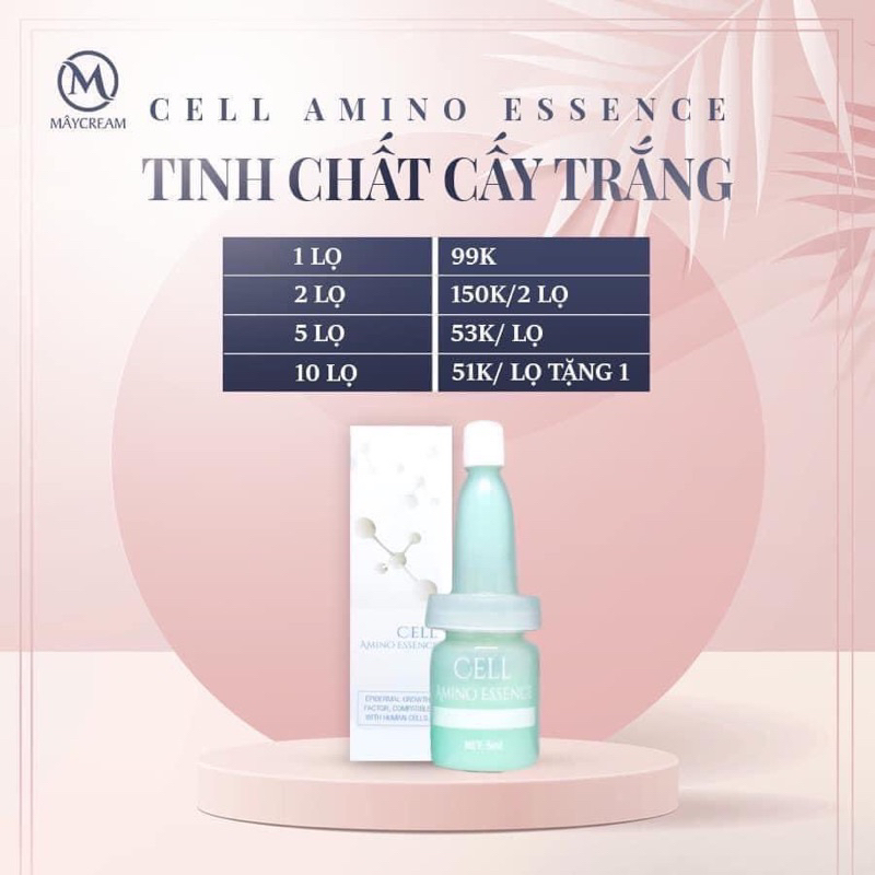 TINH CHẤT CẤY TRẮNG ĐẬM ĐẶC DÀNG CHO FACE - BODY - MÂY CREAM