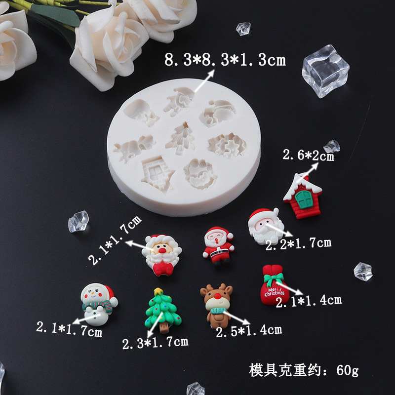 KHUÔN SILICON TẠO HÌNH CHỦ ĐỀ NOEL, GIÁNG SINH ,ÔNG GIÀ NOEL