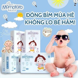 Bỉm Tã Dán/Quần MOMOTARO Đủ Size Cho Bé S56/M46/L42/Xl39/XXL36/XXXL35