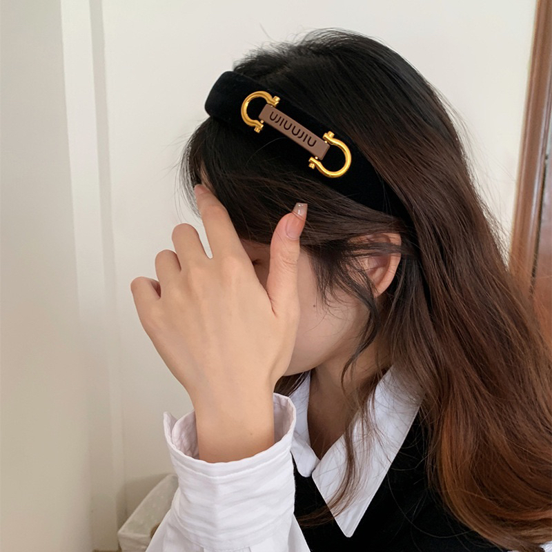 Băng đô/bờm minmin màu đen phong cách nhẹ nhàng Hàn Quốc