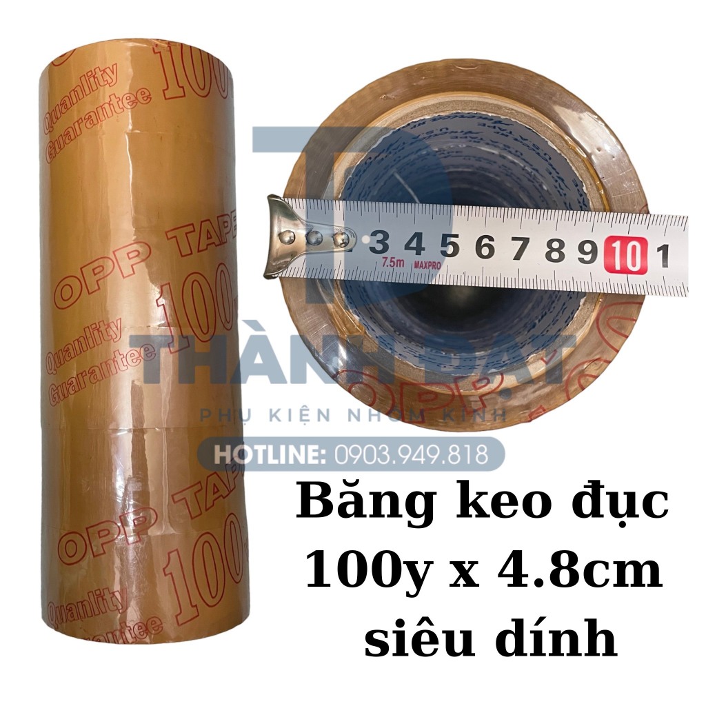 Băng keo đục 4.8cm lõi giấy mỏng cuộn 1.2kg
