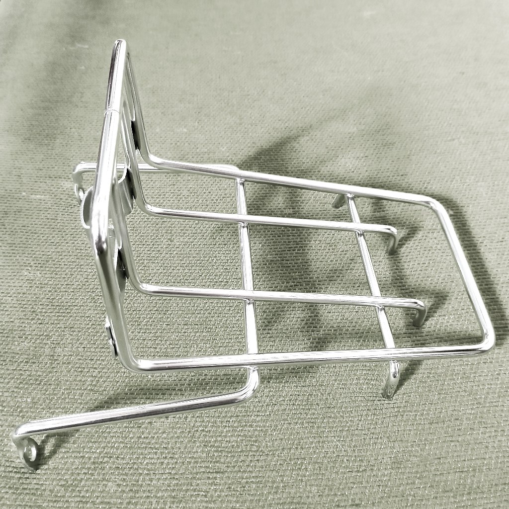 Baga mũi xe cub inox bóng sáng