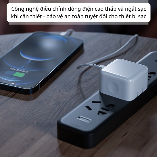Bộ Củ Dây Cáp Sạc Nhanh PD 35W 2 Cổng Usb C và 1 Dây Cáp C-L