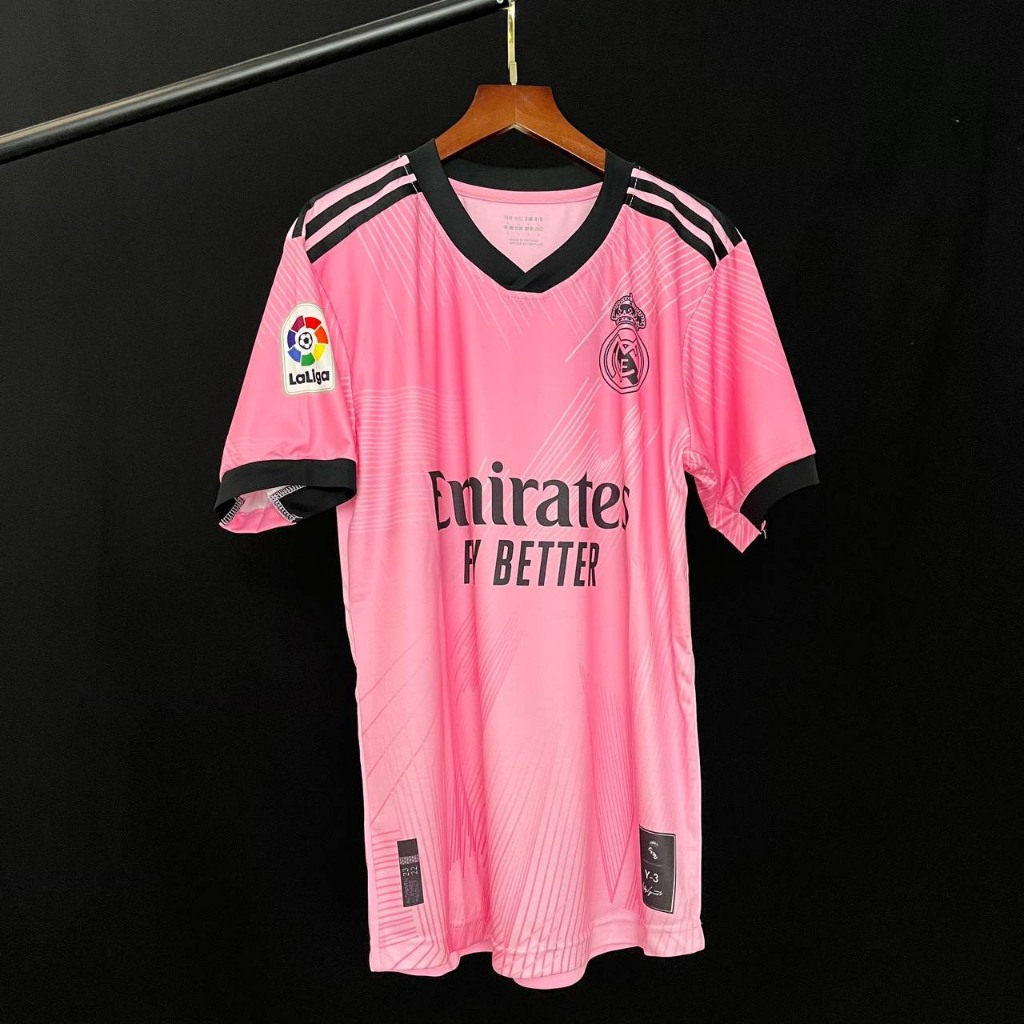 Bộ Quần Áo Bóng Đá Real Hồng Thun Thái