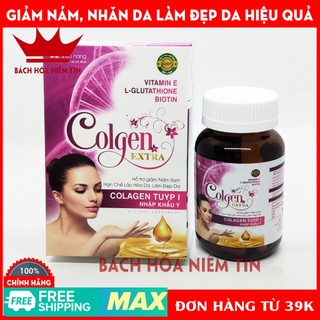 Viên uống đẹp da COLGEN EXTRA - nguyên liệu nhập khẩu Ý - giảm nám, sạm da, khô da, giúp da mịn màng, cằng tràn sức sống