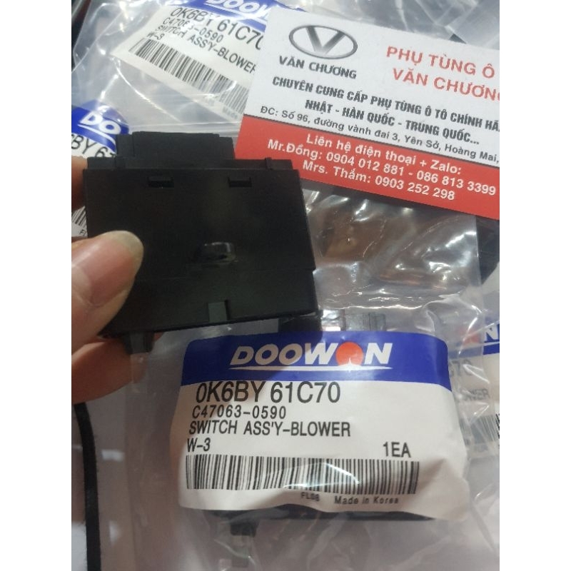 Công tắc chỉnh quạt gió điều hòa k165, k140, k3000 korea . công tắc chỉnh quạt gió