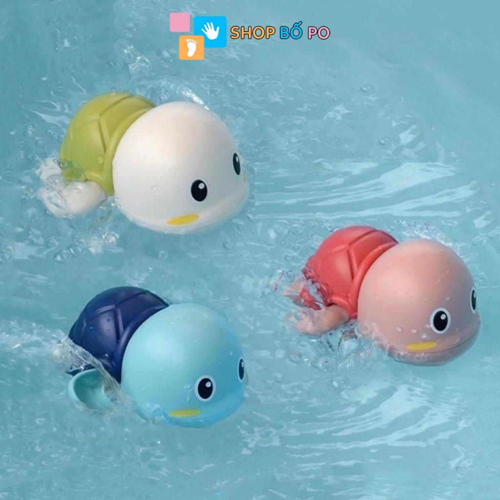 Đồ chơi nhà tắm cho bé - Rùa, Cua, Vịt, Cá heo vặn cót bơi lội vui nhộn