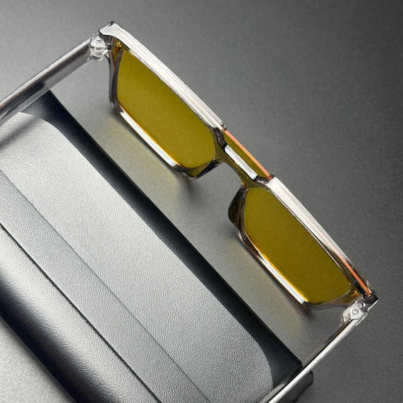KINHLEGIASI | Kính mát gọng vuông lớn chống tia UV  Kính mát không độ Kính ZEUS thời trang cho nam và nữ