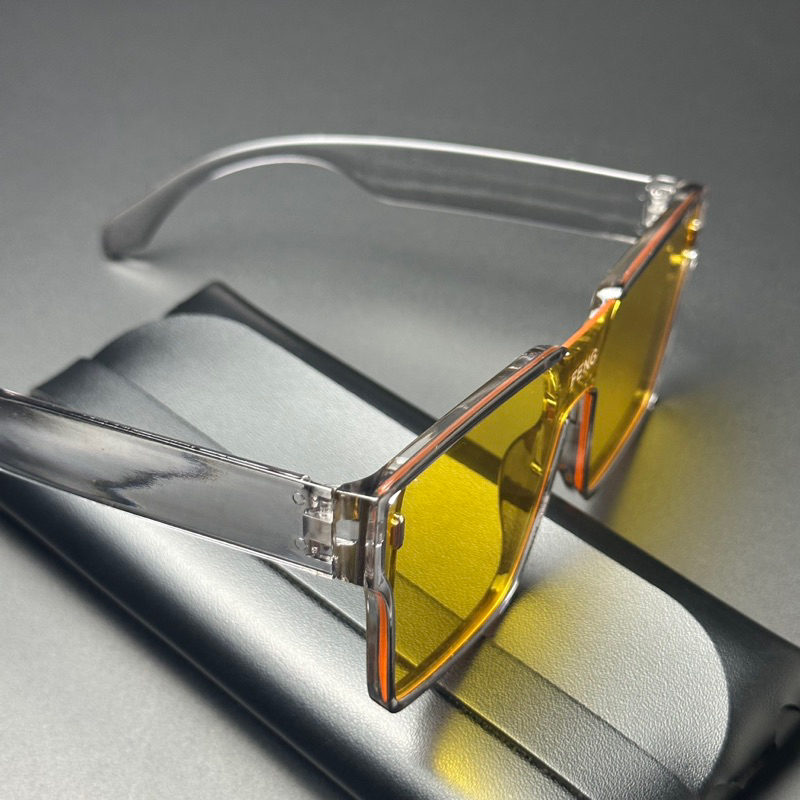 KINHLEGIASI | Kính mát gọng vuông lớn chống tia UV  Kính mát không độ Kính ZEUS thời trang cho nam và nữ