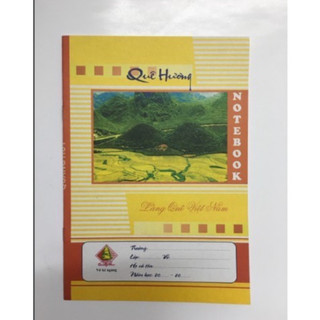 Combo 10 Quyển Vở Kẻ Ngang Quang Huy 80 Trang Vở Học Sinh, Từ Thiện Bìa Vàng Giấy Độ Trắng Cao, Tập viết, vpp vo hoc sin