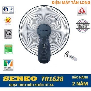 ⚡CHÍNH HÃNG - CÓ GIAO HỎA TỐC⚡Quạt treo tường điều khiển từ xa remote SENKO TR1628