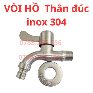 Vòi hồ đúc Inox SUS 304,vòi máy giặt và xả xô tưới cây