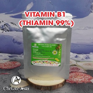 Vitamin B1 (Thiamin 99%) nguyên chất (Tăng sinh trưởng cây trồng, vật nuôi) gói 50gram