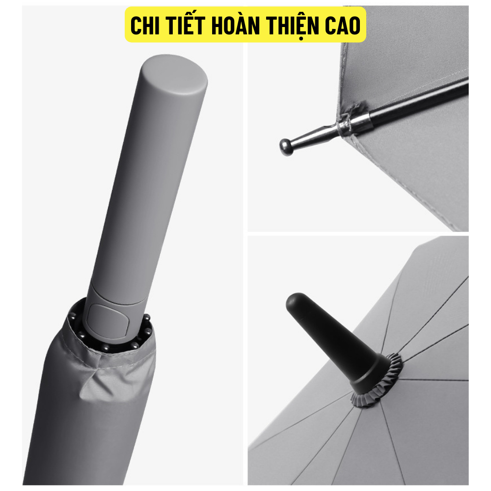 🌂 Ô cỡ lớn che đủ 3 người, dù che mưa size siêu to tán rộng 132cm, ô che nắng cán thẳng cao cấp - BH 12 tháng