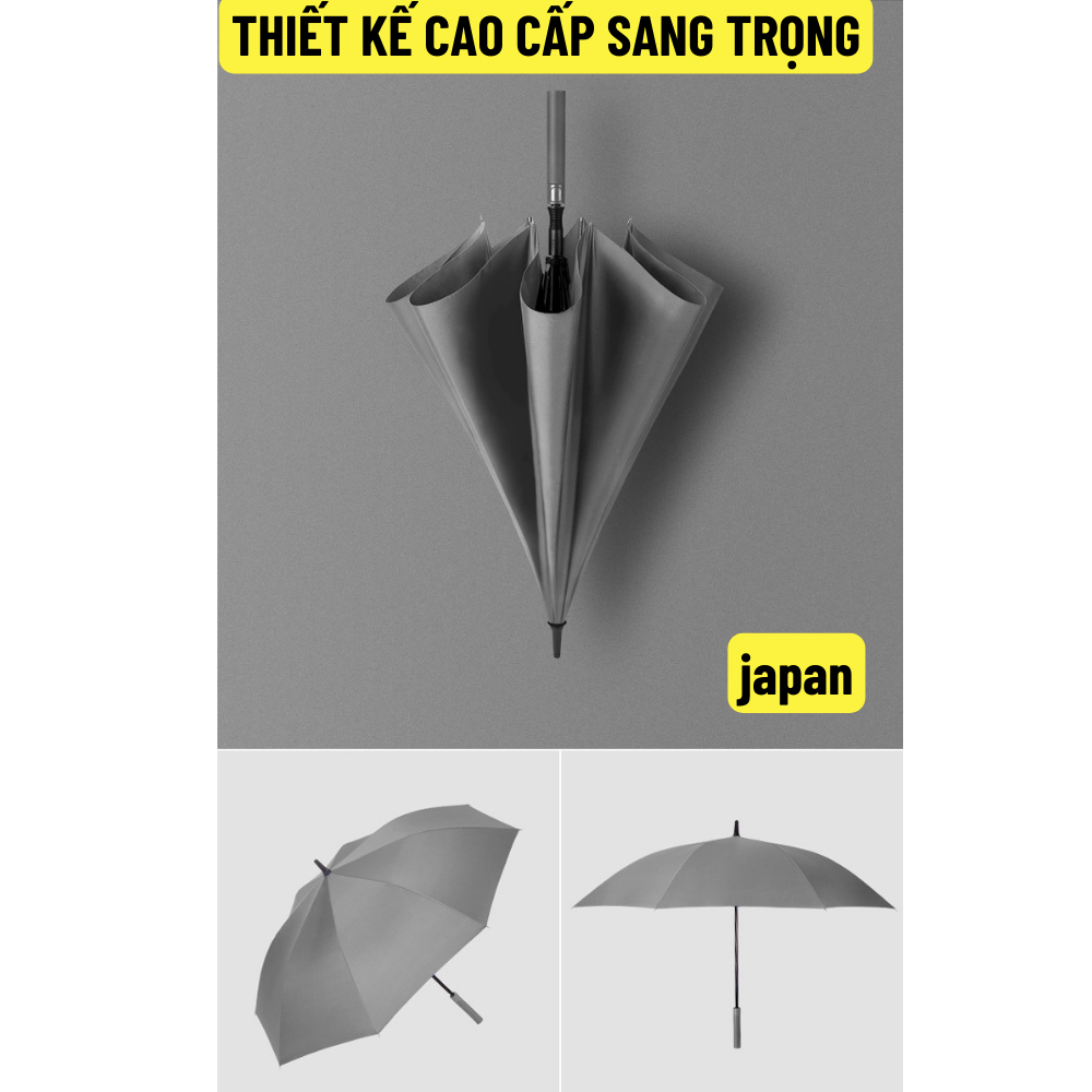 🌂 Ô cỡ lớn che đủ 3 người, dù che mưa size siêu to tán rộng 132cm, ô che nắng cán thẳng cao cấp - BH 12 tháng