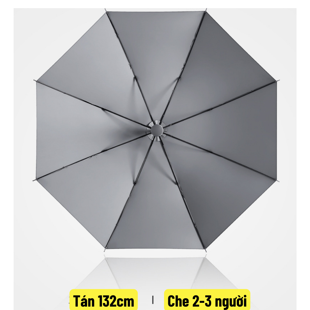 🌂 Ô cỡ lớn che đủ 3 người, dù che mưa size siêu to tán rộng 132cm, ô che nắng cán thẳng cao cấp - BH 12 tháng