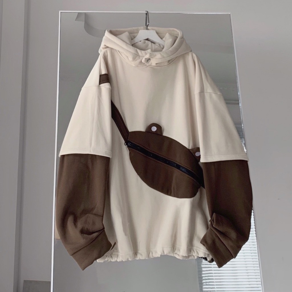 ÁO HOODIE - Áo KHOÁC nỉ ngoại TÚI ẾCH 4TYZ FAFIC STUDIO  MẪU MỚI HỌA TIẾT IN CHỮ DỄ THƯƠNG