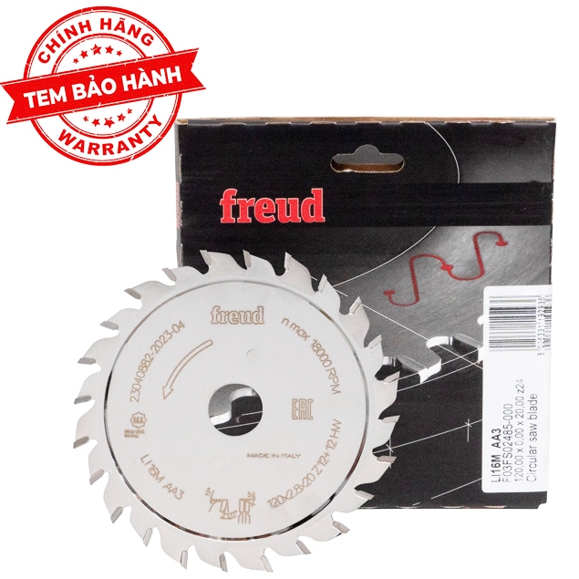 Lưỡi Cưa Mồi Freud 120*20*24T và 120*22*24T (bộ 2 lưỡi cưa gỗ)