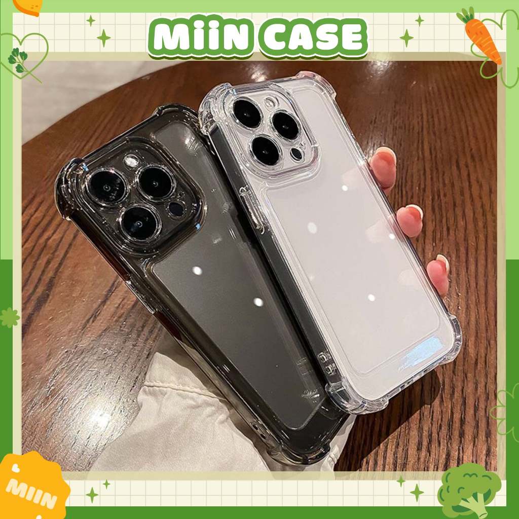 Ốp Lưng iPhone TPU Silicon Mềm 4 Góc Chống Sốc, Cao Cấp, Bảo Vệ Camera - iP 6/7/8/Plus/X/XS/11/12/13/14/15/16/17/Pro/Max