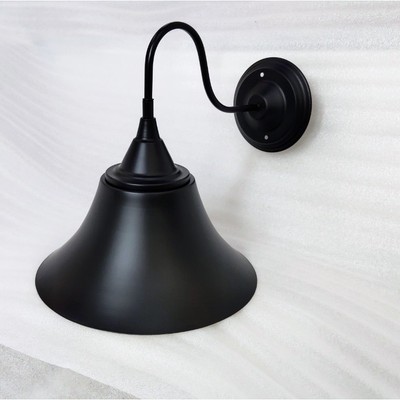 Đèn treo tường hoa loa kèn SuperVilighting hợp kim mạ tĩnh điện, Phi 290mm bản dày