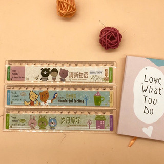 [XẢ KHO/ ĐỔ BUÔN] 1 chiếc thước kẻ nhựa in hình cute, đồ dùng học tập học sinh