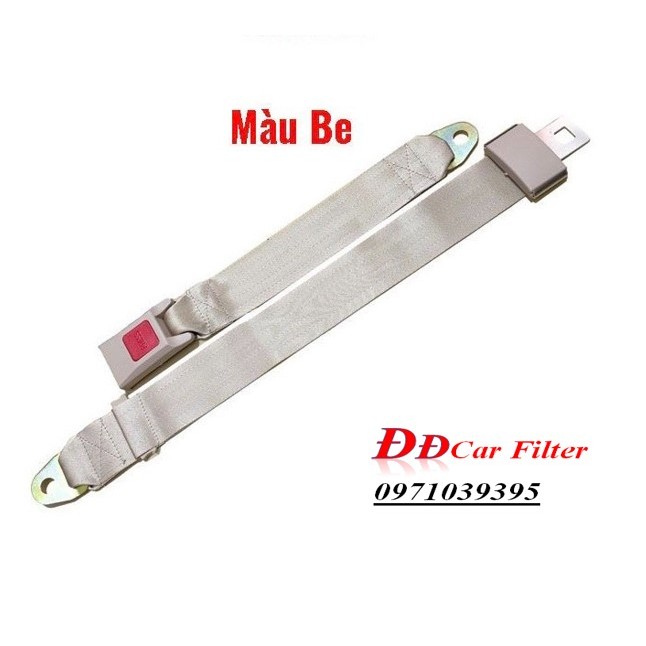 Dây Đai An Toàn Ô Tô 2 Tiếp Điểm Điều Chỉnh Độ Dài Cho Xe Hơi - Kích thước: Dây ngắn 31cm, dây dài 70cm